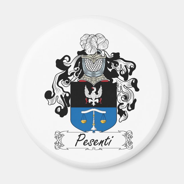 Pesenti Family Crest Magnet (Front)