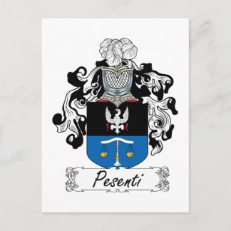 Pesenti Family Crest Postcard