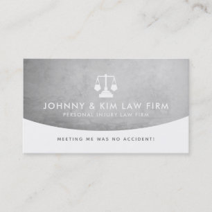 Pesonal Injury Law Firm Business Cards