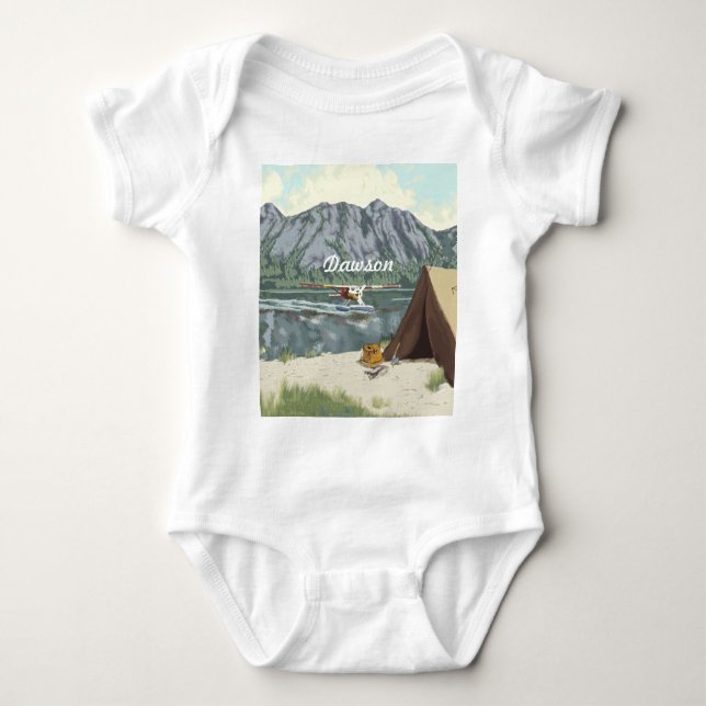 Pesonalized Baby Fisherman Baby Bodysuit (Front)