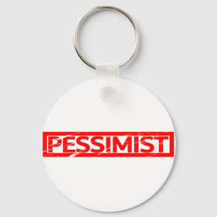 Pessimist Stamp Key Ring