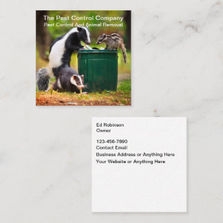 Pest Control Animal Removal Business Cards