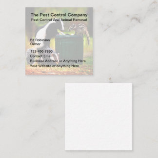 Pest Control Animal Removal Modern Business Cards