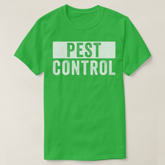 Pest Control Bug Exterminator Halloween Costume T-Shirt (Design Front)