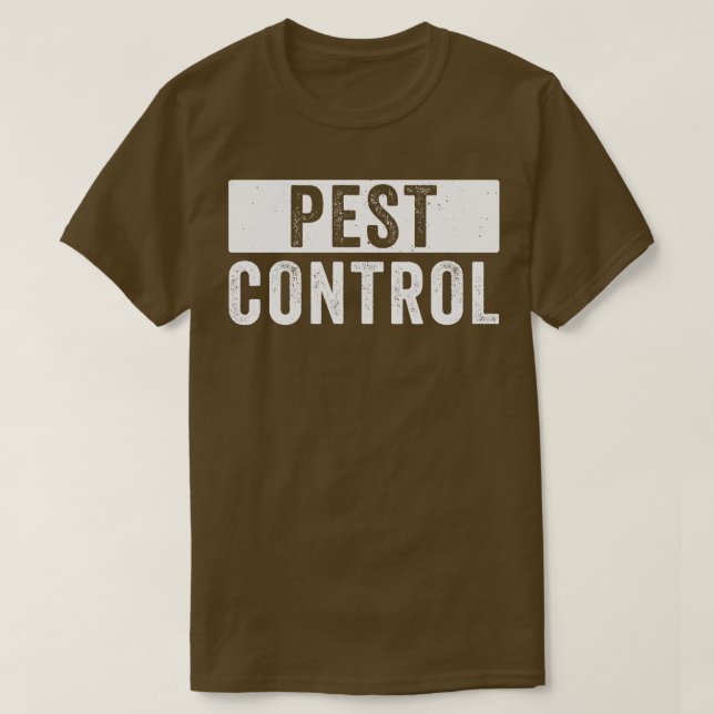 Pest Control Bug Exterminator Halloween Costume T-Shirt (Design Front)