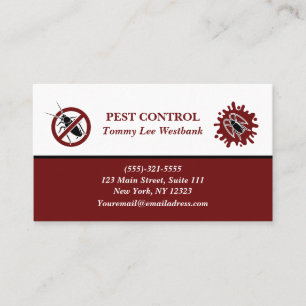 Pest Control  Business Card
