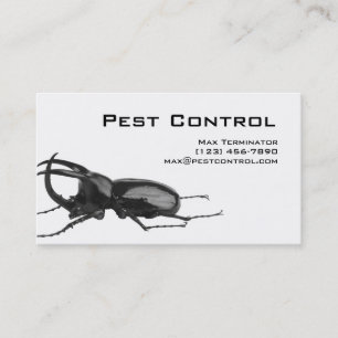 Pest Control Business Card Cockroach