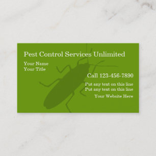 Pest Control Business Cards