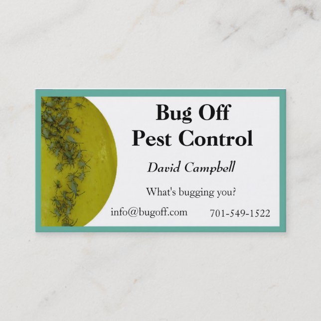 Pest Control Business Cards (Front)