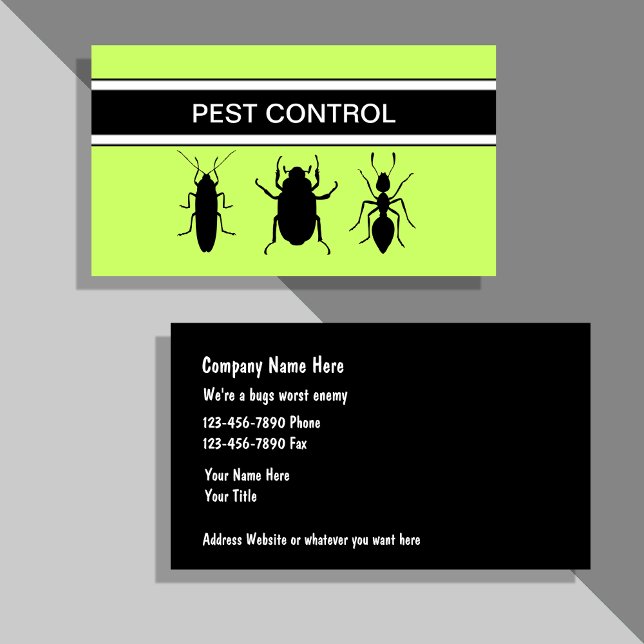 Pest Control Business Cards (Creator Uploaded)