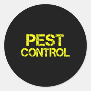 Pest Control Exterminator Halloween Costume  Classic Round Sticker