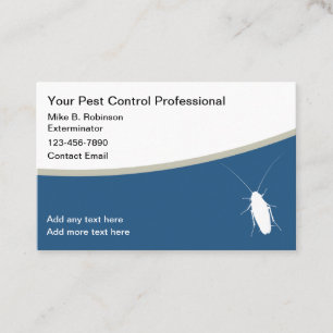 Pest Control Exterminator Theme Business Cards