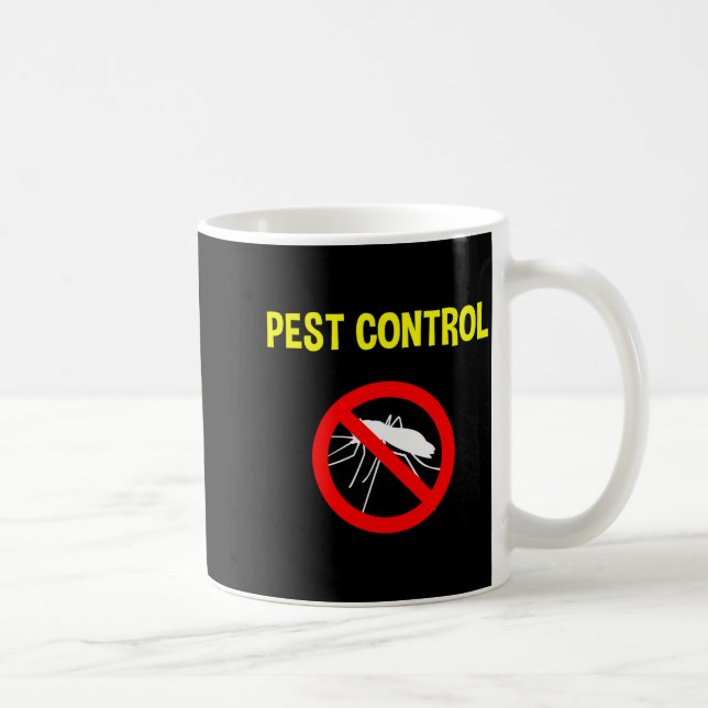 Pest Control Funny Halloween Costume Exterminator  Coffee Mug (Right)