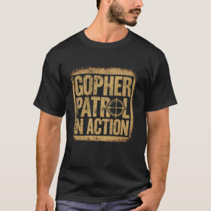 Pest Control Gopher Hunter Landscaper Gophers T-Shirt