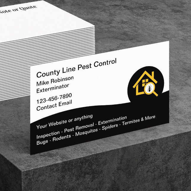 Pest Control New Modern Design Template Business Card (Creator Uploaded)