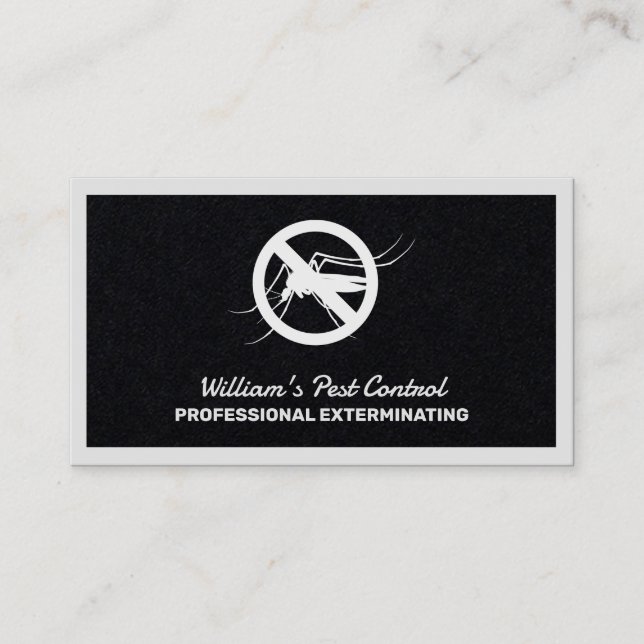 Pest Control Premium Business Card (Front)