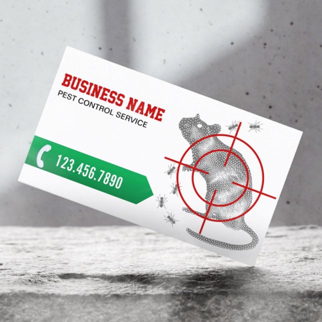 Pest Control & Prevention Exterminator Business Card (Creator Uploaded)