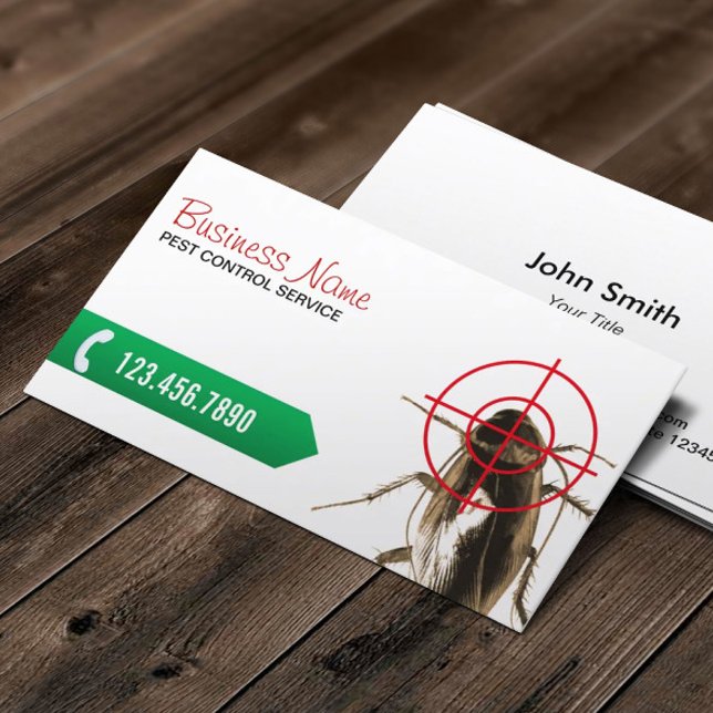 Pest Control Professional Bug Killer Business Card (Creator Uploaded)