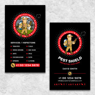Pest control Service, Exterminator, Fumigation Business Card