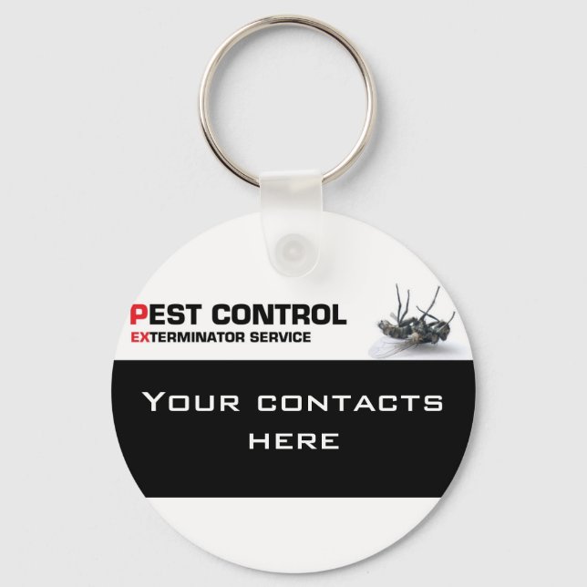 Pest control service key ring (Front)