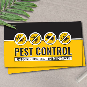 Pest Control Services - Exterminator Business Card