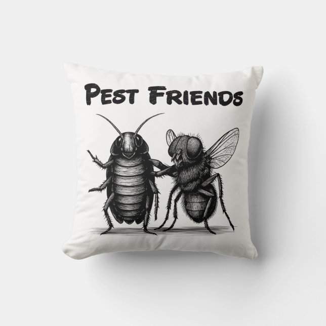 Pest Friends BFF Cushion (Front)
