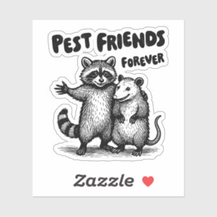 Pest Friends Forever Black Print