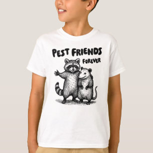 Pest Friends Forever Black Print Boy's T-Shirt