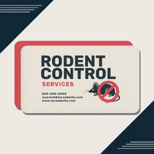 Pest & Rodent Control Service Business Card