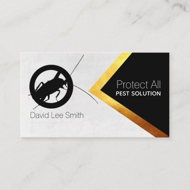 Pest solution business card (Front)