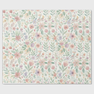 Pestal Floral Wrapping Paper