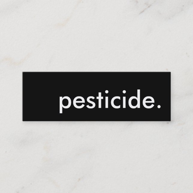 pesticide. mini business card (Front)
