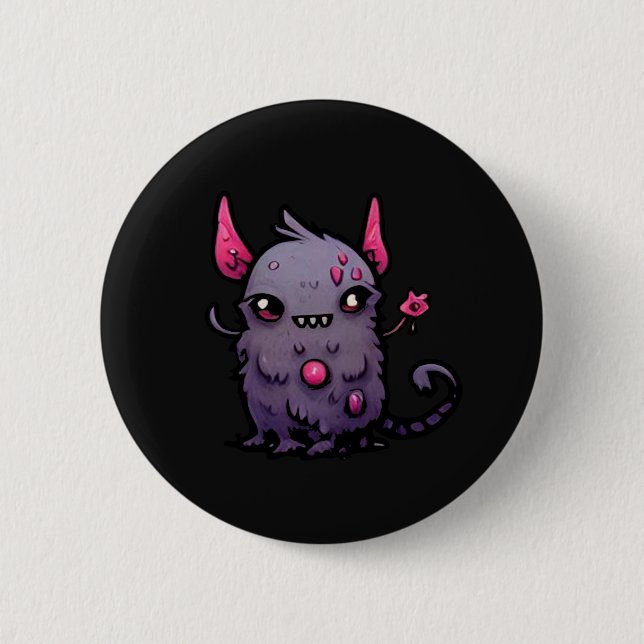 Pestilence Kitty Pin Button – Cute Plague Cat (Front)