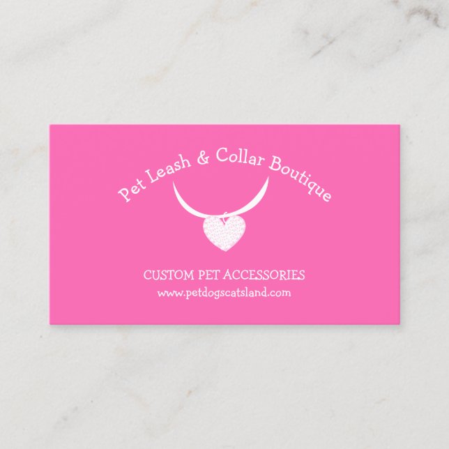 Pet Accessories Leash Collar Business Card (Front)