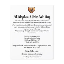 Pet Adoption Bake Sale Fundraiser