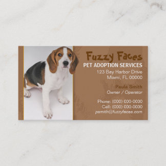 Pet Adoption Business Card