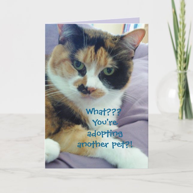 Pet Adoption Greeting Card (Front)