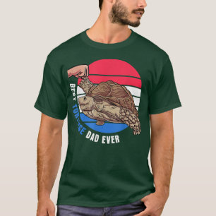 Pet African Sulcata Tortoise GiftBest Tortoise Dad T-Shirt