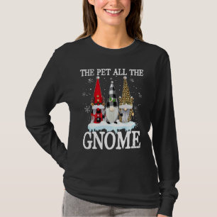 Pet All The Gnome Buffalo Plaid Matching Family Ch T-Shirt