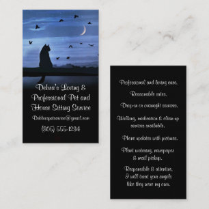 Pet and House Sitting Professional Business Card