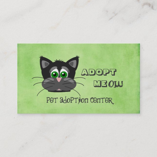 Pet Animal Adoption Centre Shelter Business Card (Front)