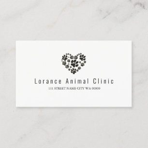 Pet Animal Clinic Shelter Veterinary Business Card
