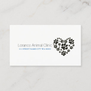 Pet Animal Clinic Shelter Veterinary Business Card