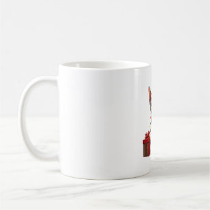 Pet Animal Lovers Cute Sphynx cat Reindeer Antlers Coffee Mug