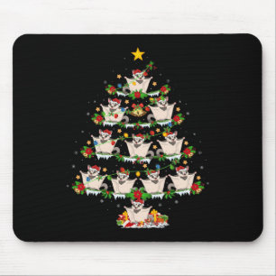 Pet Animal Xmas Lights Santa Sugar Glider Christma Mouse Pad