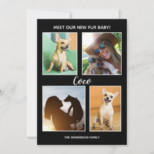 Pet Announcement Fur Baby Photo Collage