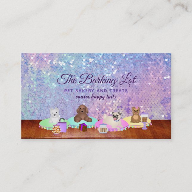 Pet Bakery Business Cards (Front)