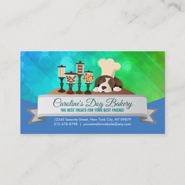 Pet Bakery Business Cards (Front)