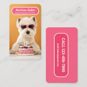 Pet Bakery Dog Treats Business Card