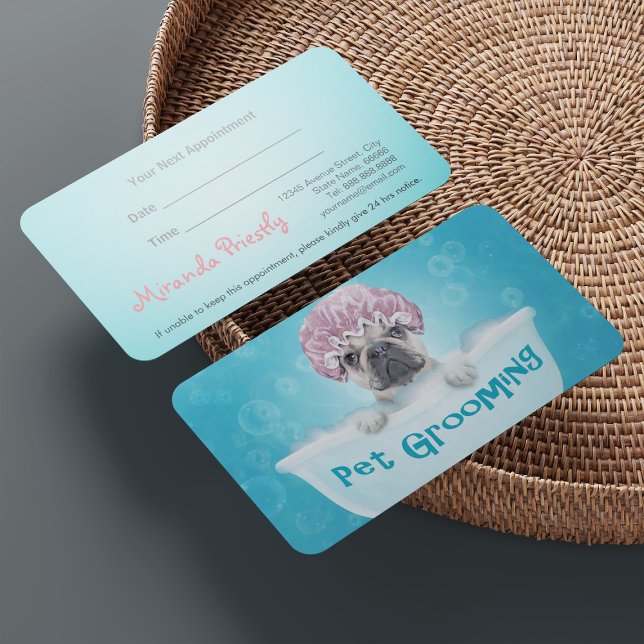 Pet Bathing and Grooming - Appointment Card (Creator Uploaded)